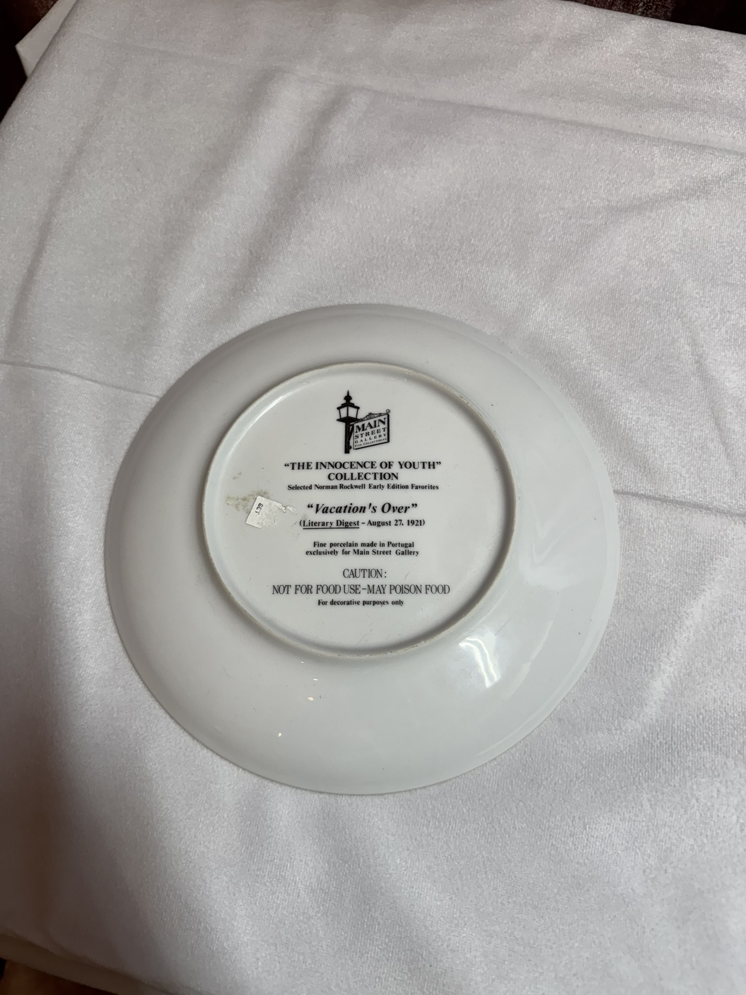 Norman Rockwell's "Vacation's Over" Plate - Image 2