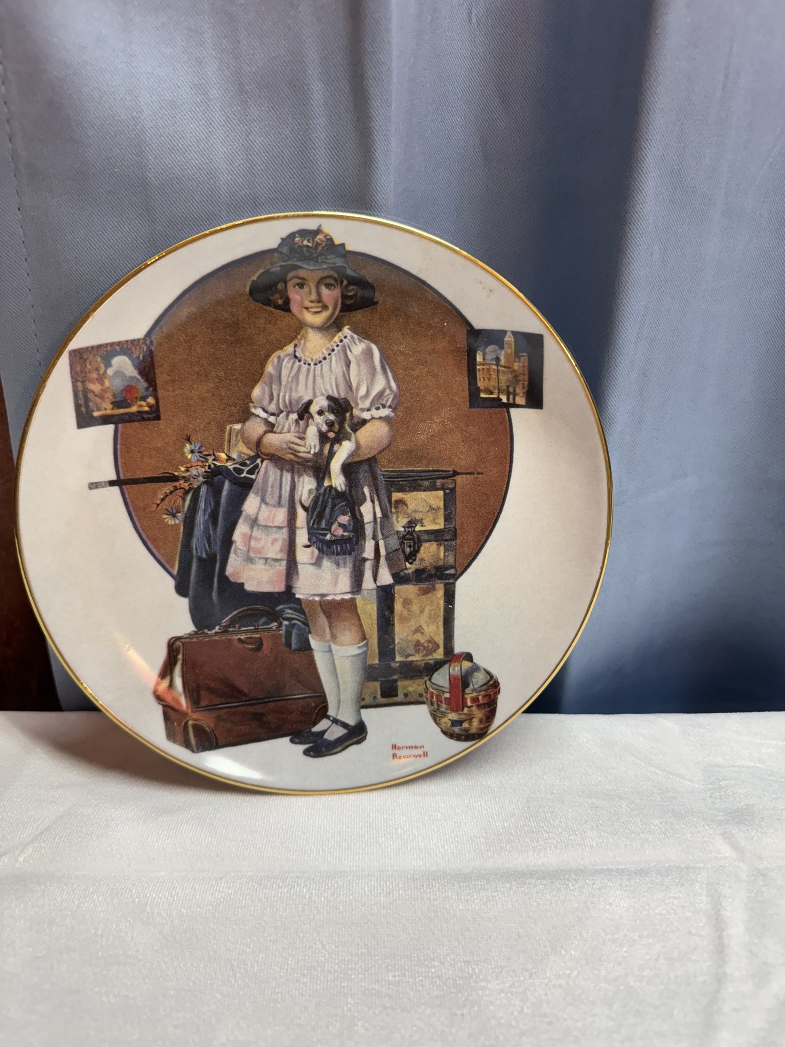 Norman Rockwell's "Vacation's Over" Plate