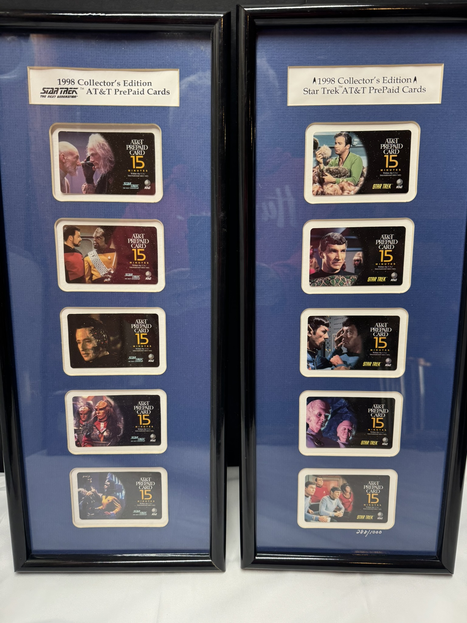 1998 Star Trek Original Series AT&T Prepaid Cards Limited Edition 288/1000 - Image 2