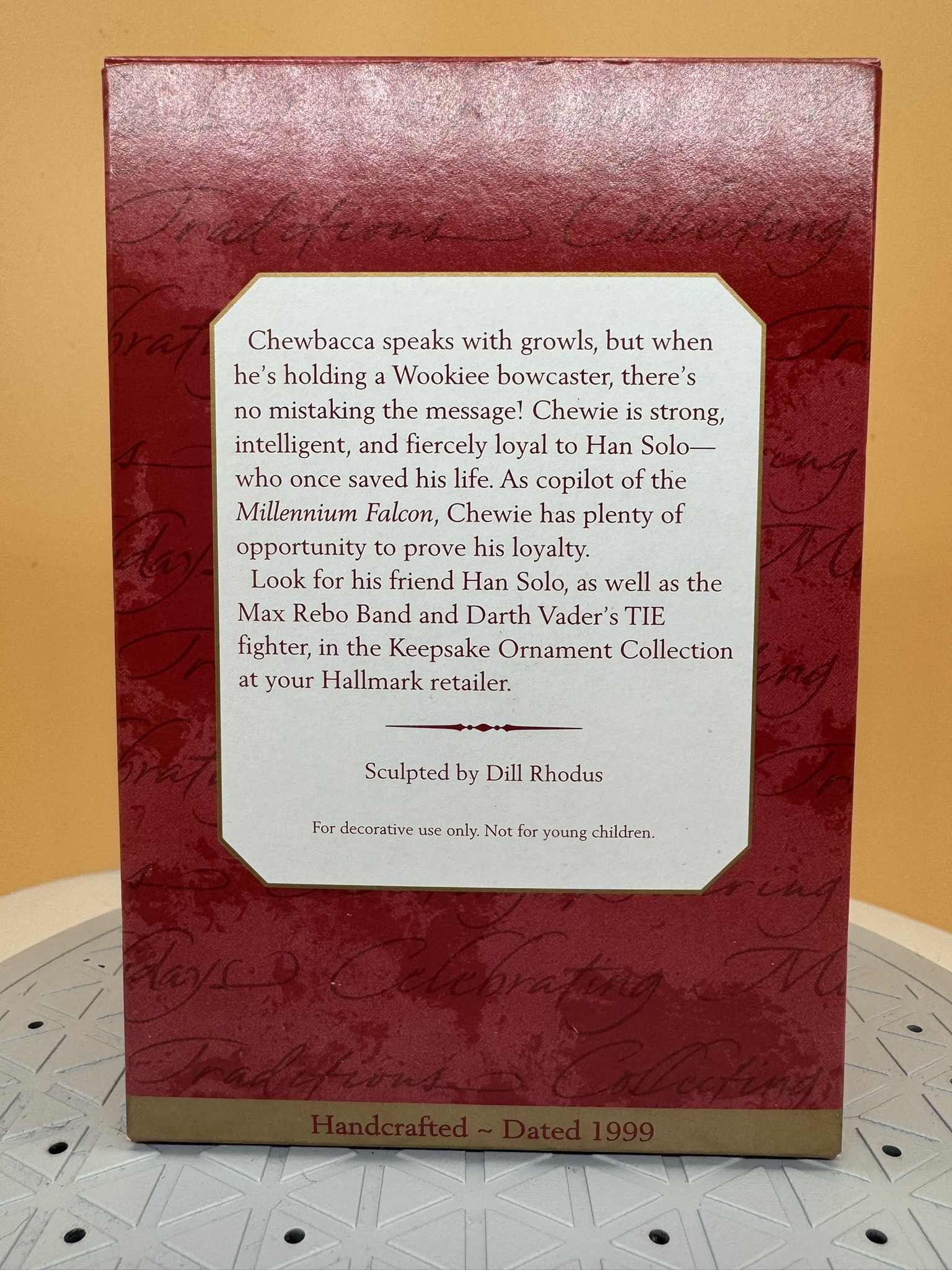 Star Wars Ornament - Chewbacca - 1999 - NIB - Image 2