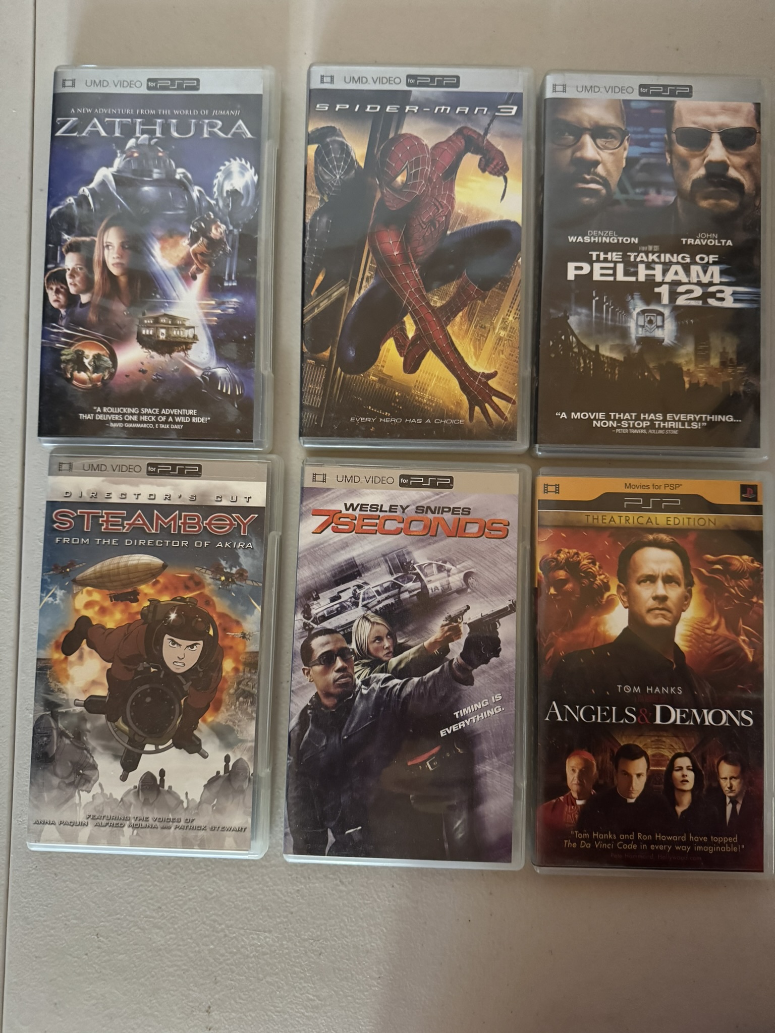 Lot of 6 Sony PSP UMD Videos, Spiderman-3, 7 Seconds, more...! - Image 2