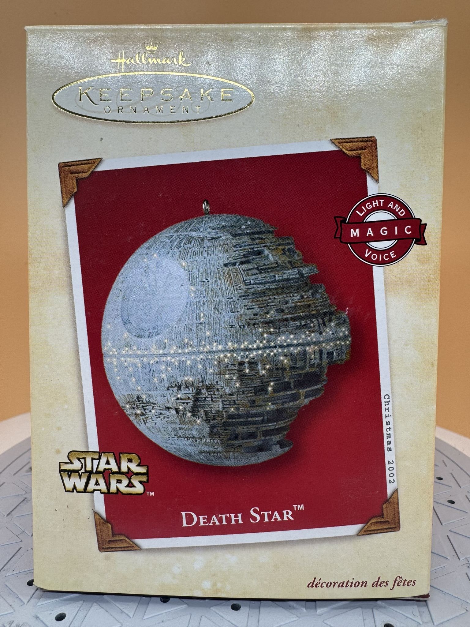 Star Wars Ornament - Death Star - 2002 - NIB