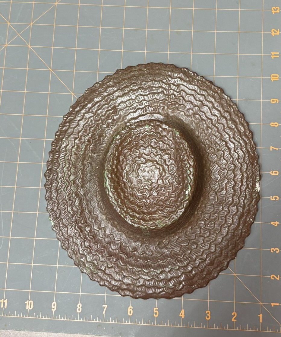 Vintage 1960s-70s Ceramic Hanging Hat Decor - Mid-Century Trinket? Dish - Image 3