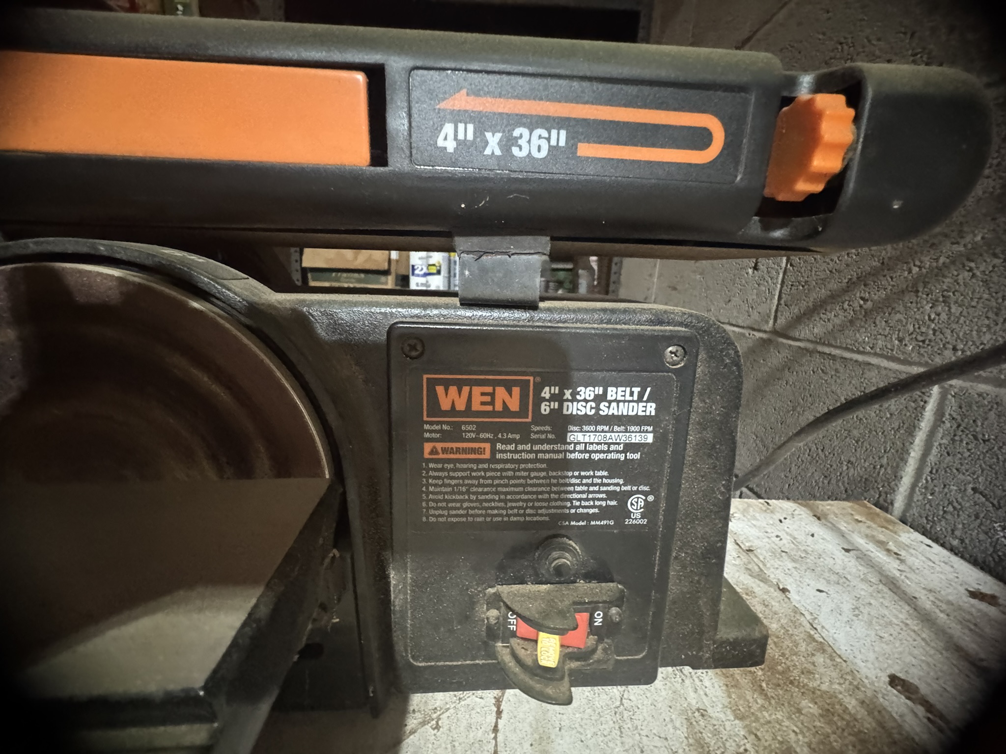 Benchtop Belt and Disc Sander  - Image 2