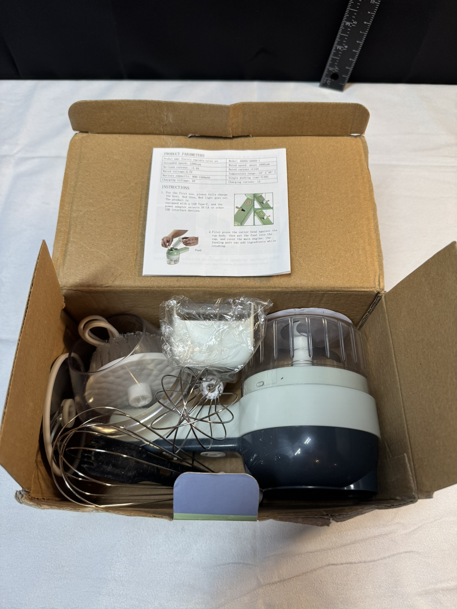 Arigold 4-n-1 electric veggie cutter