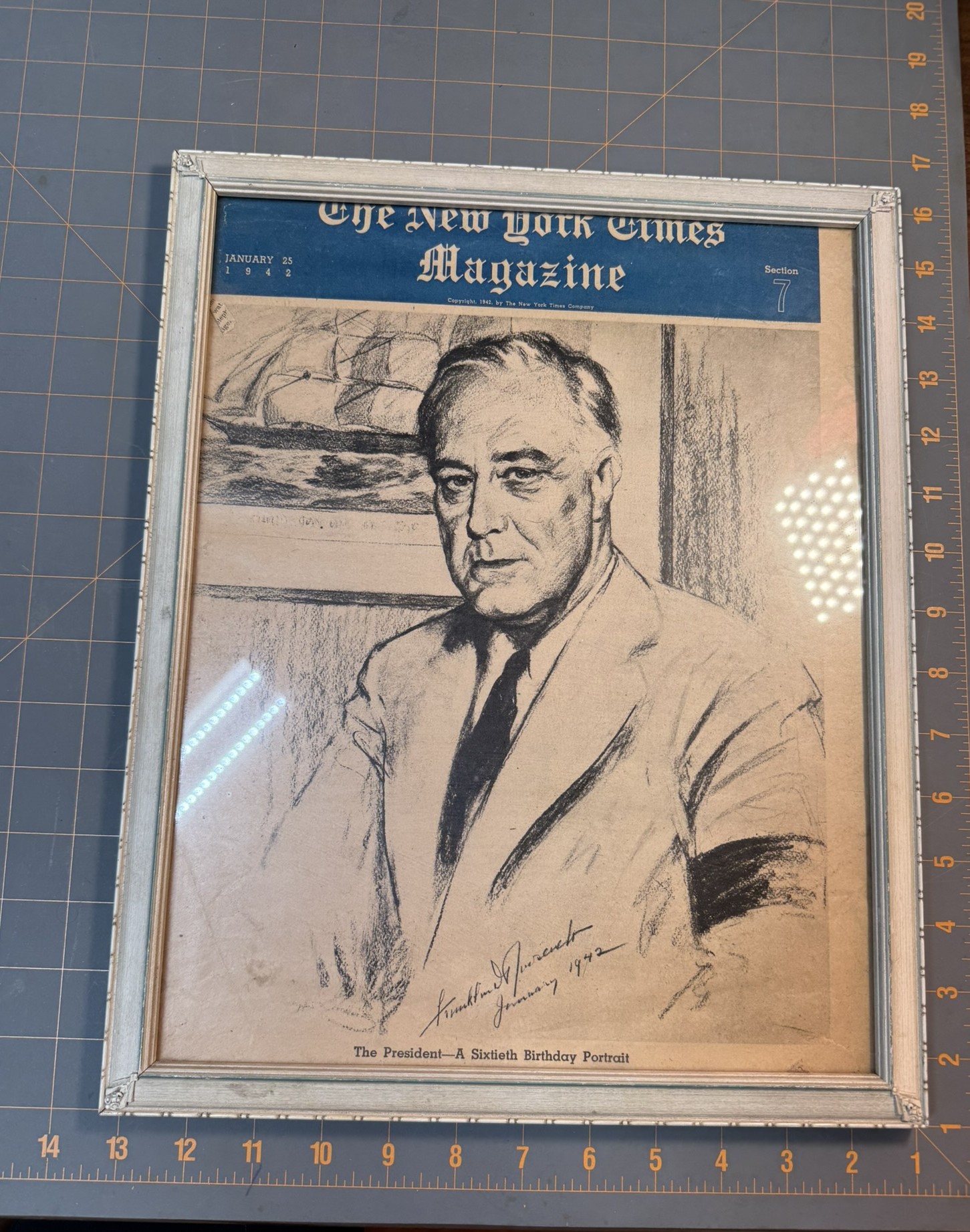 Rare 1944 Original FDR Magazine Cover - Image 2