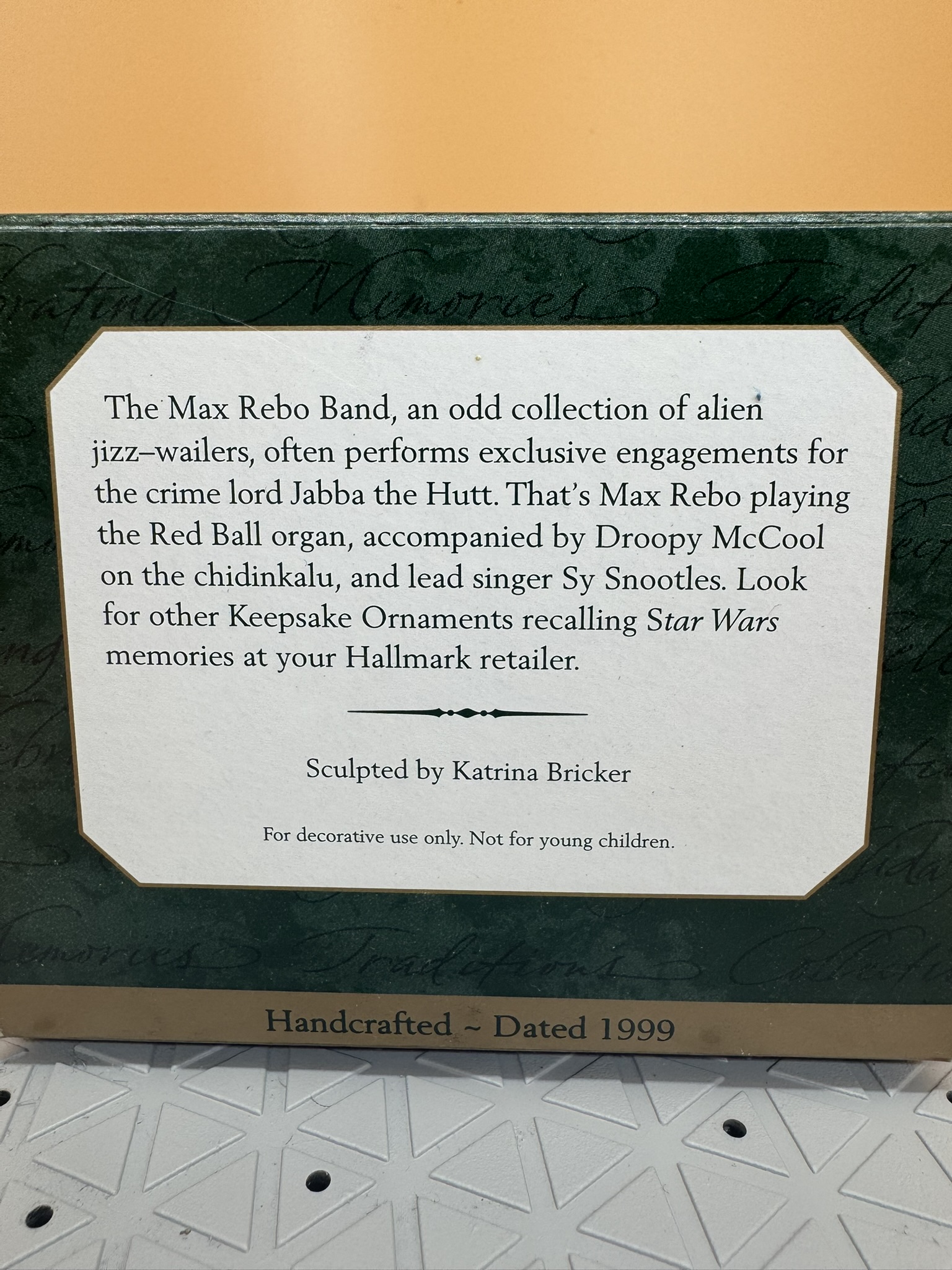 Star Wars Ornament - Max Rebo Band - 1999 - NIB - Image 2
