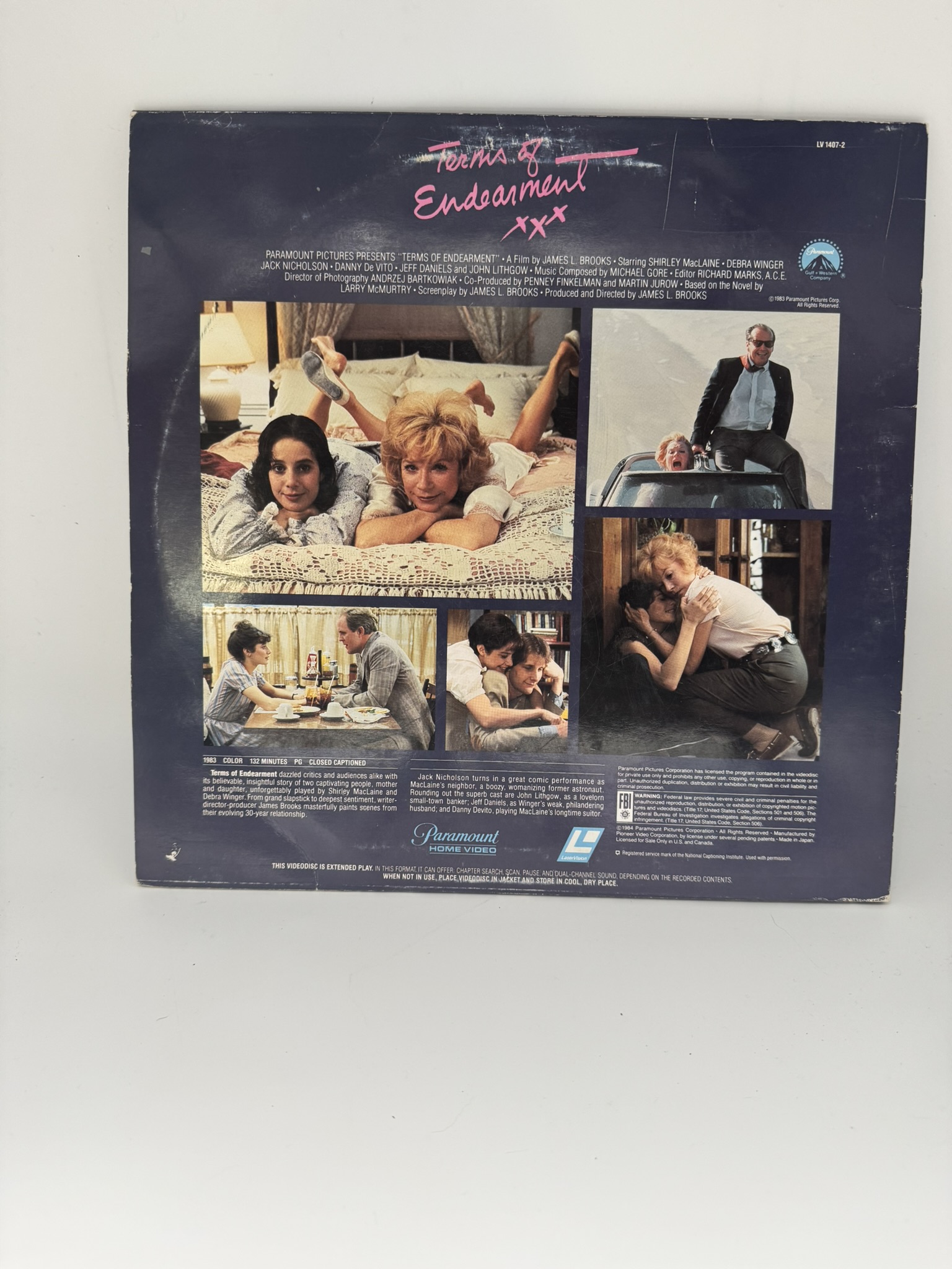 Terms of Endearment - LaserDisc - Image 2