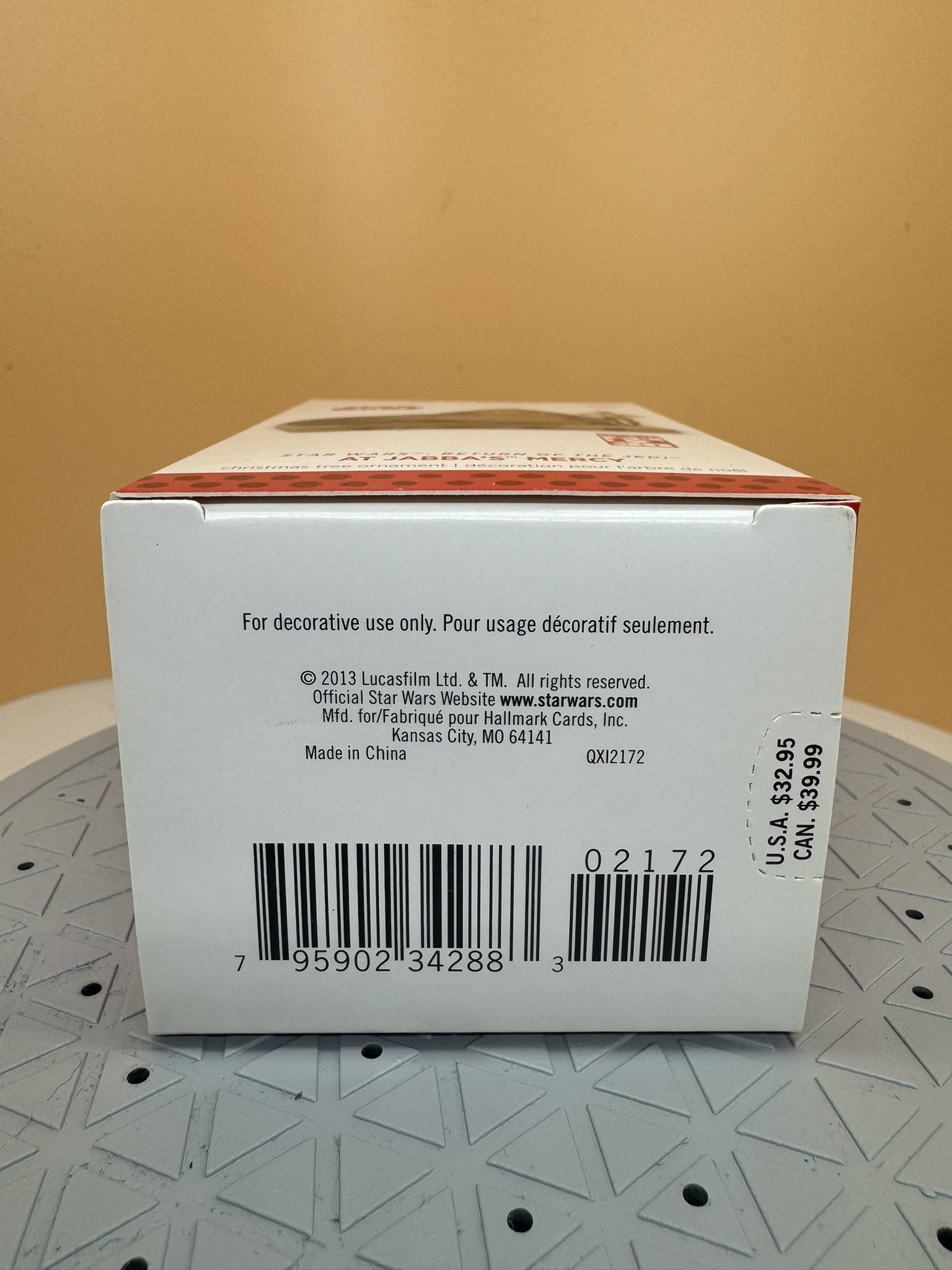 Star Wars Ornament - Jabba ***RARE*** - 2013 - NIB - Image 3