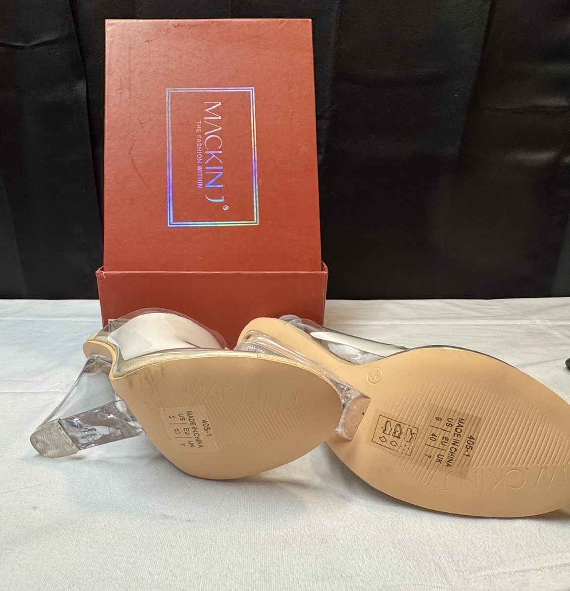 Mackin J Clear Wedge Sandals - Image 2