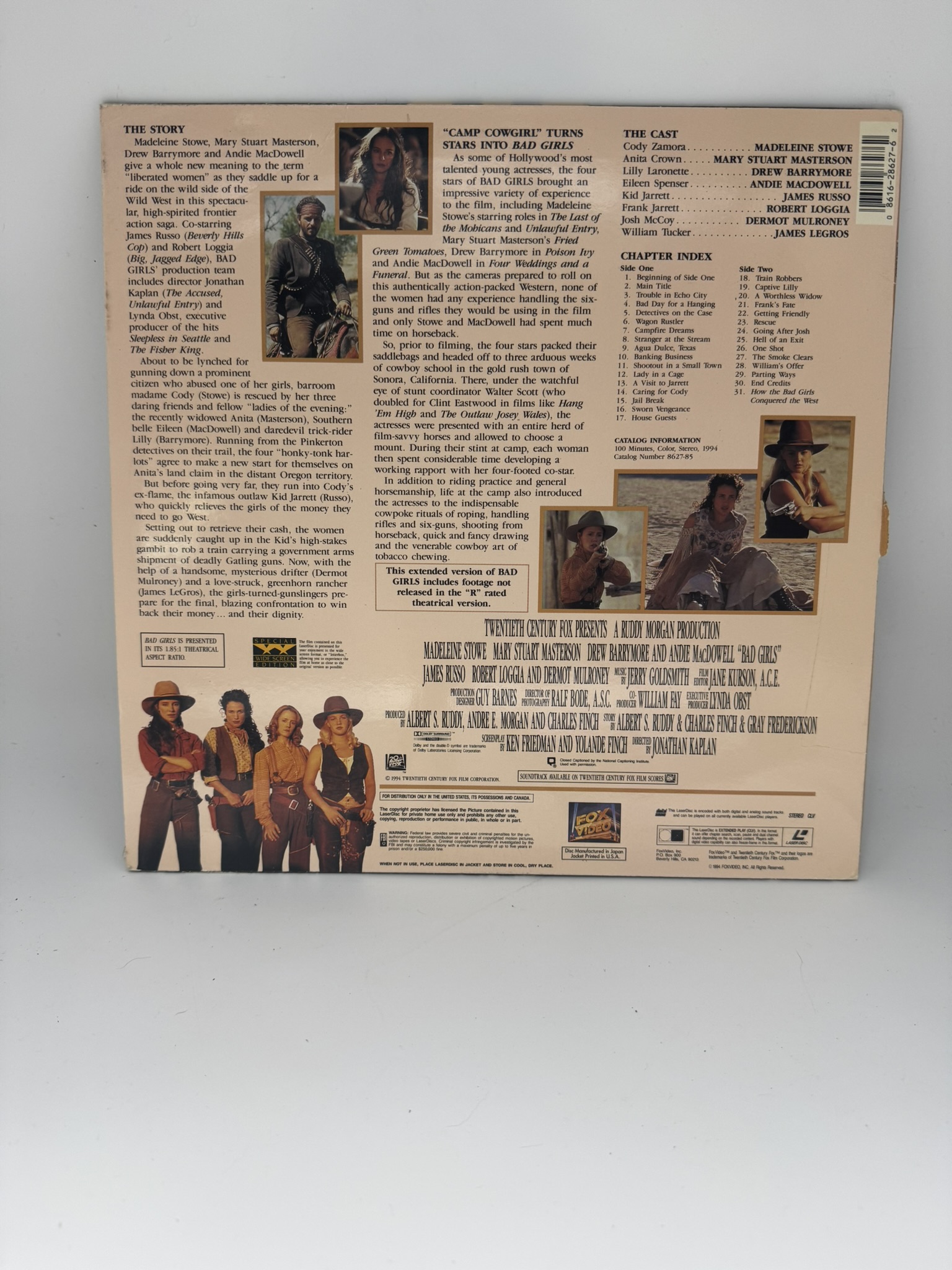 Bad Girls - LaserDisc - Image 2