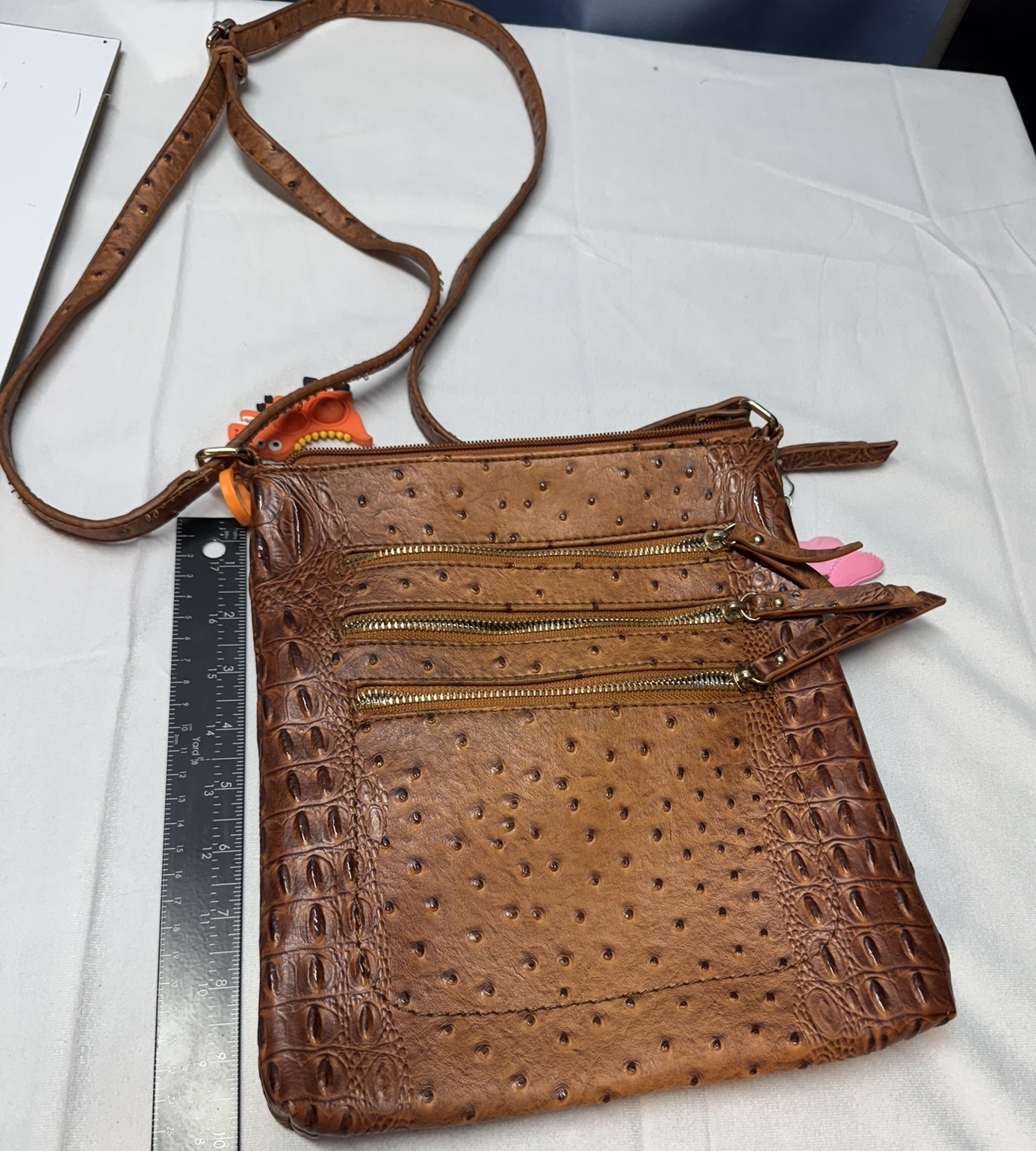 Camden Ostrich Crossbody - Image 2