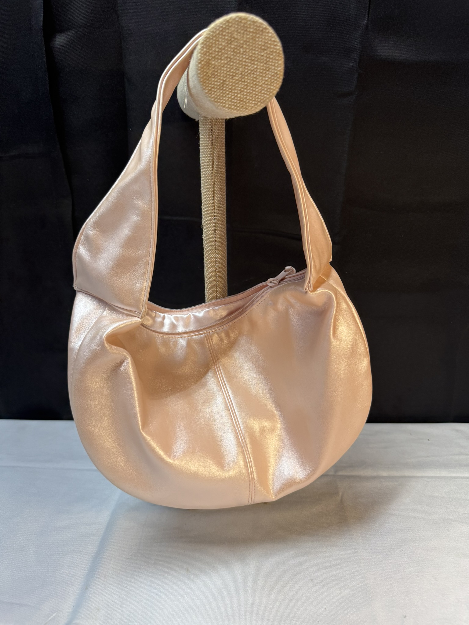 Light pink Metallic Bag