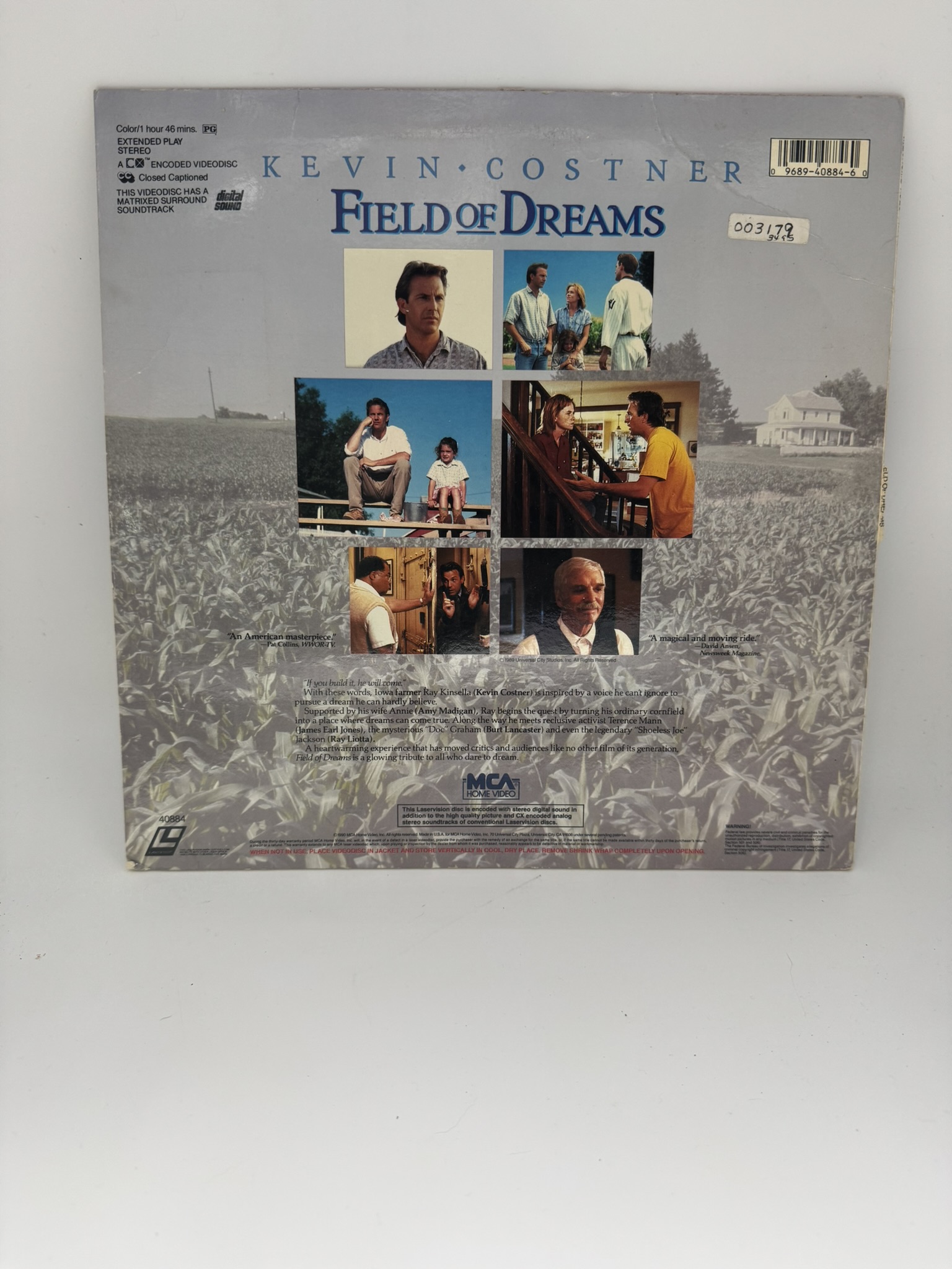 Field of Dreams (1989) - LaserDisc - Image 2