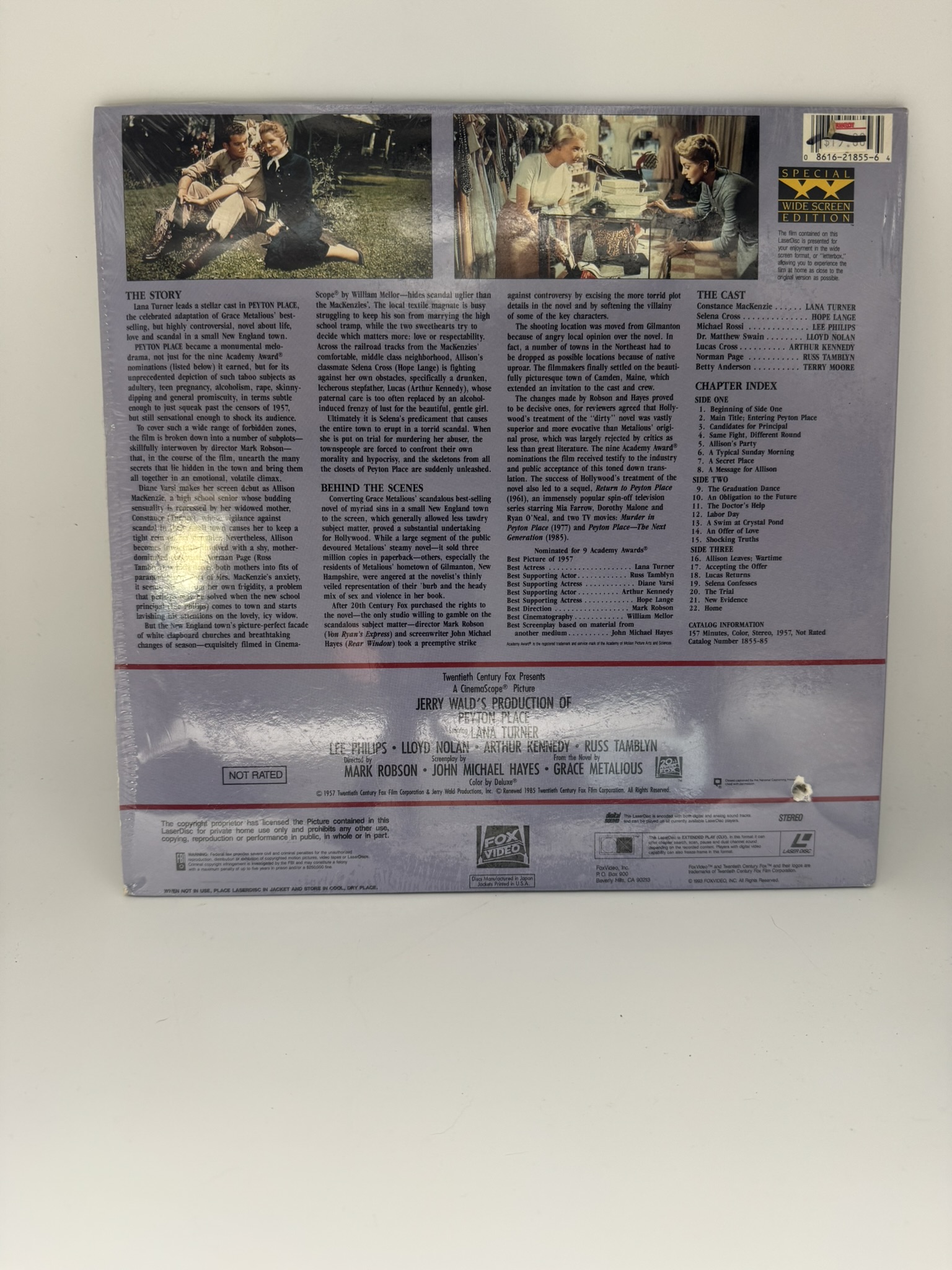 Peyton Place  ***Sealed - New condition - LaserDisc - Image 2