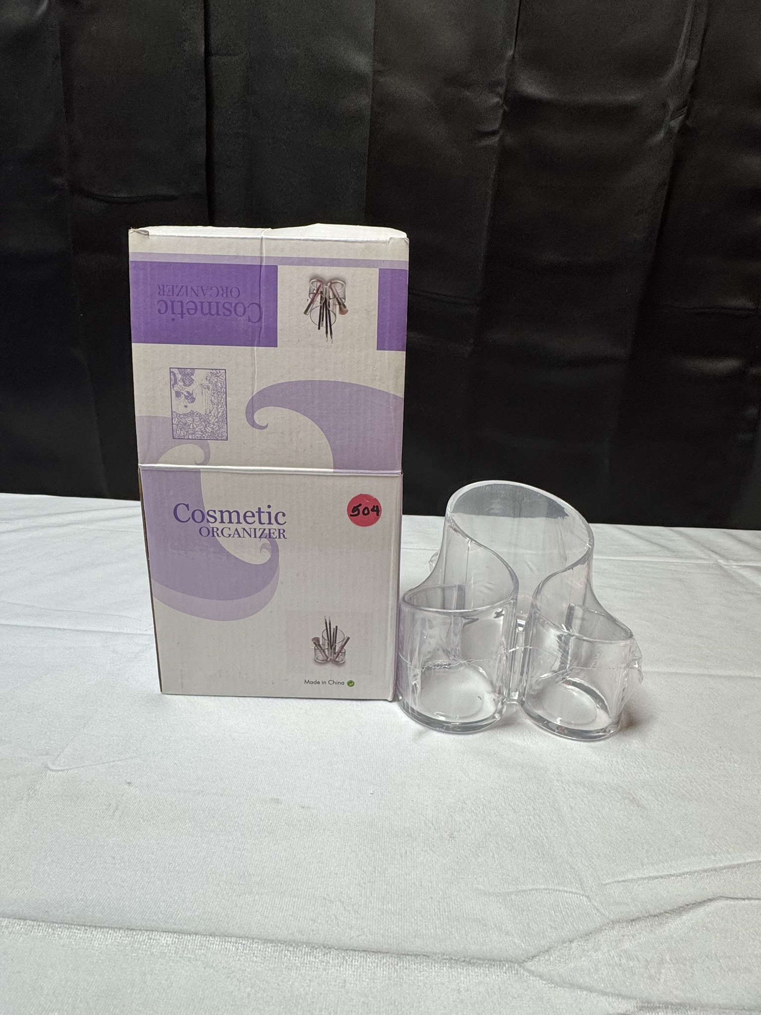 Acrylic cosmetic organizer