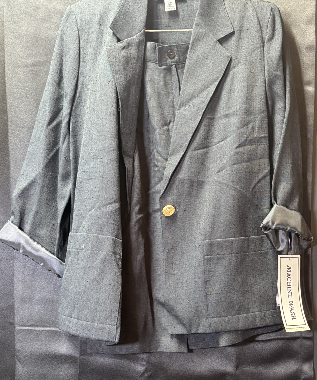 Ladies Grey Jacket & Skirt - Image 1