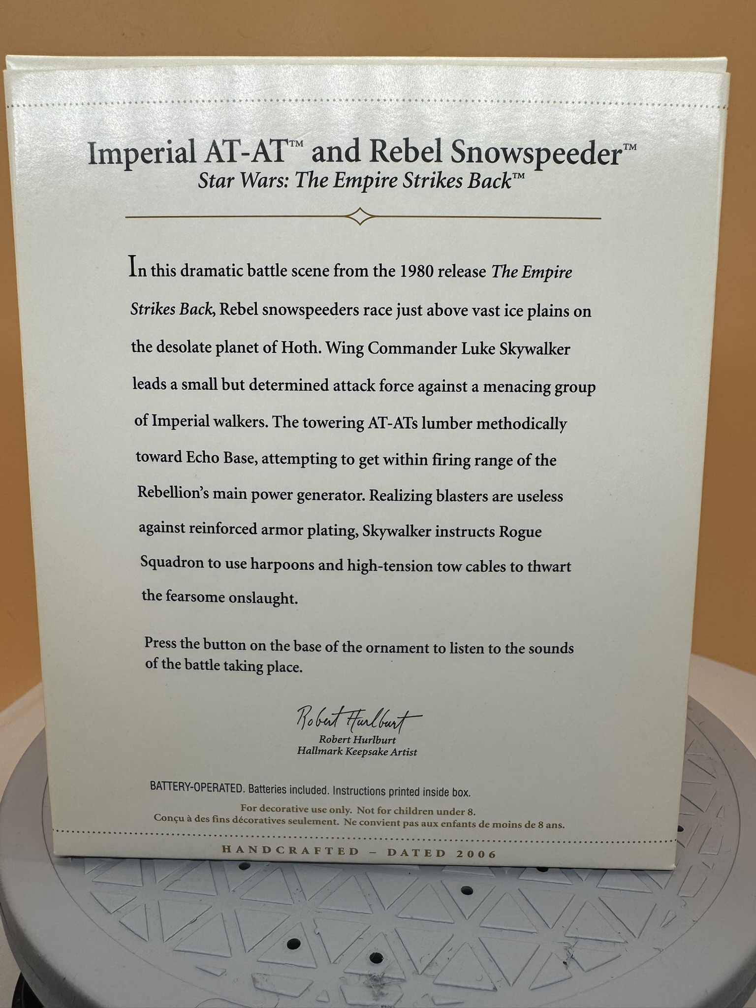 Star Wars Ornament - ATAT - 2006 - NIB - Image 2