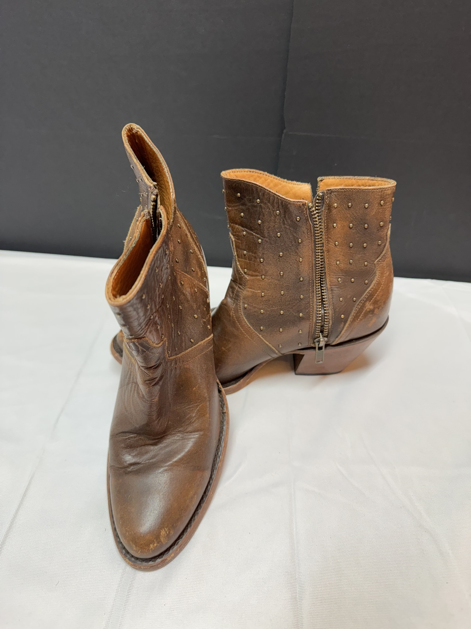 Ladies Lucchese Harley Fashion Booties
