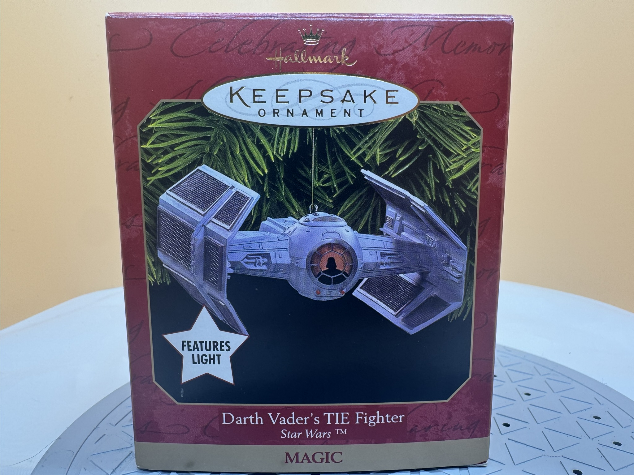 Star Wars Ornament - Darth Vader's Tie Fighter - 1999 - NIB