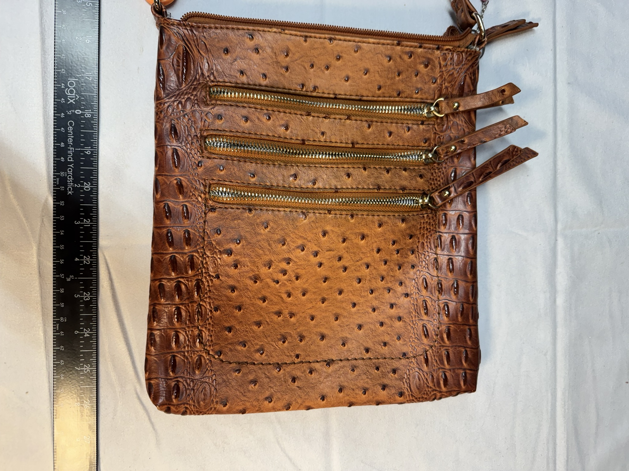 Camden Ostrich Crossbody