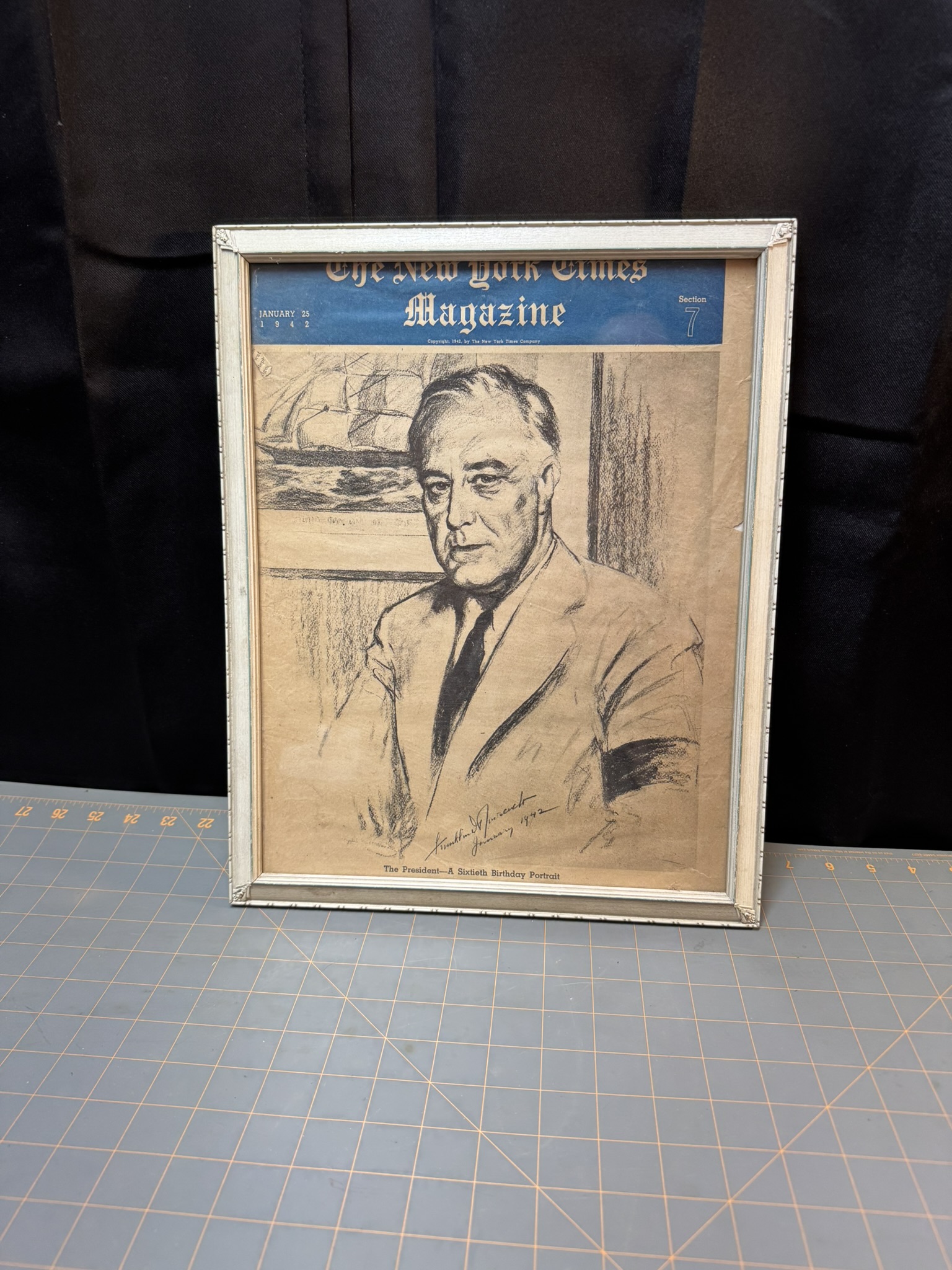 Rare 1944 Original FDR Magazine Cover