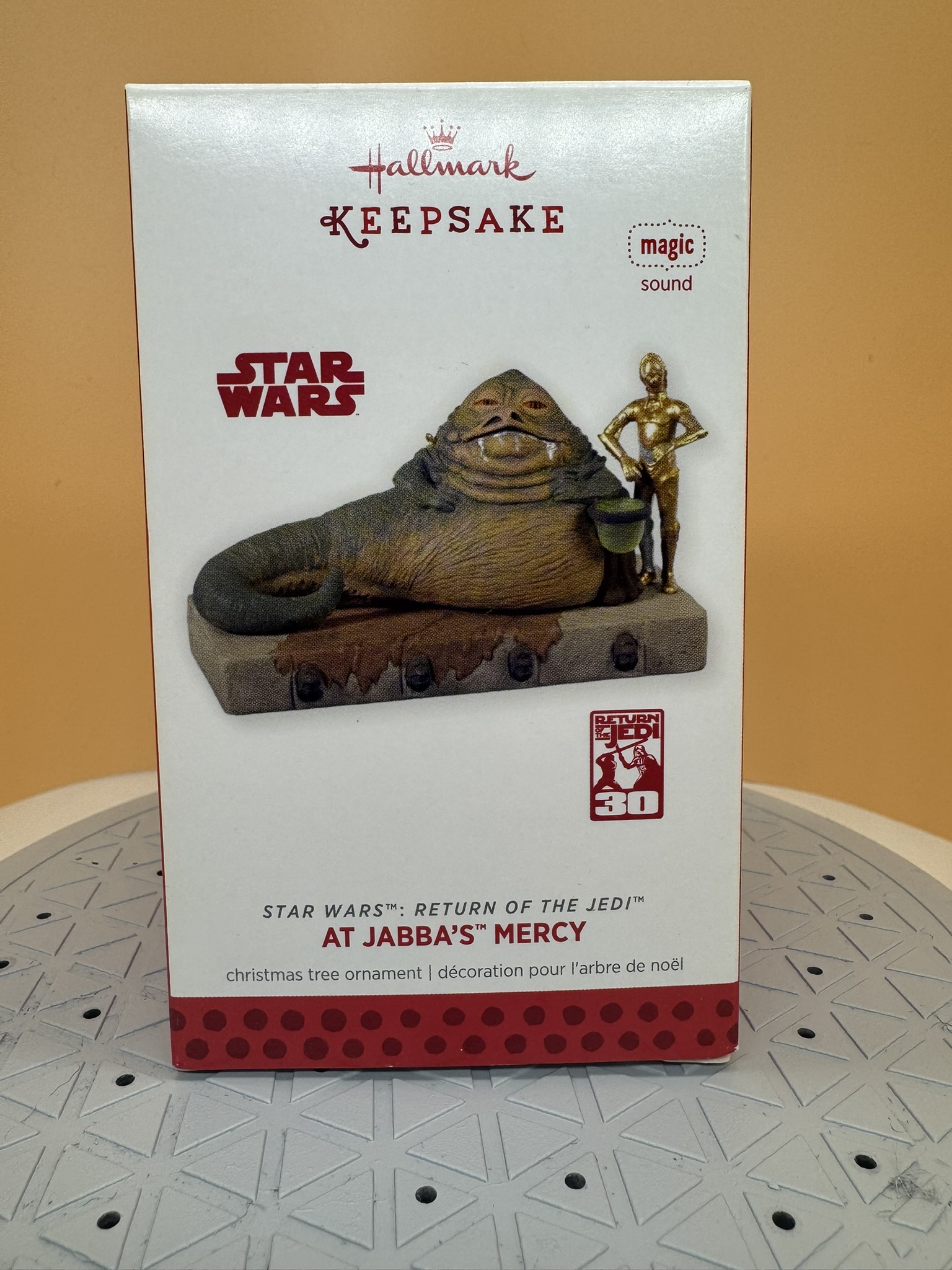 Star Wars Ornament - Jabba ***RARE*** - 2013 - NIB