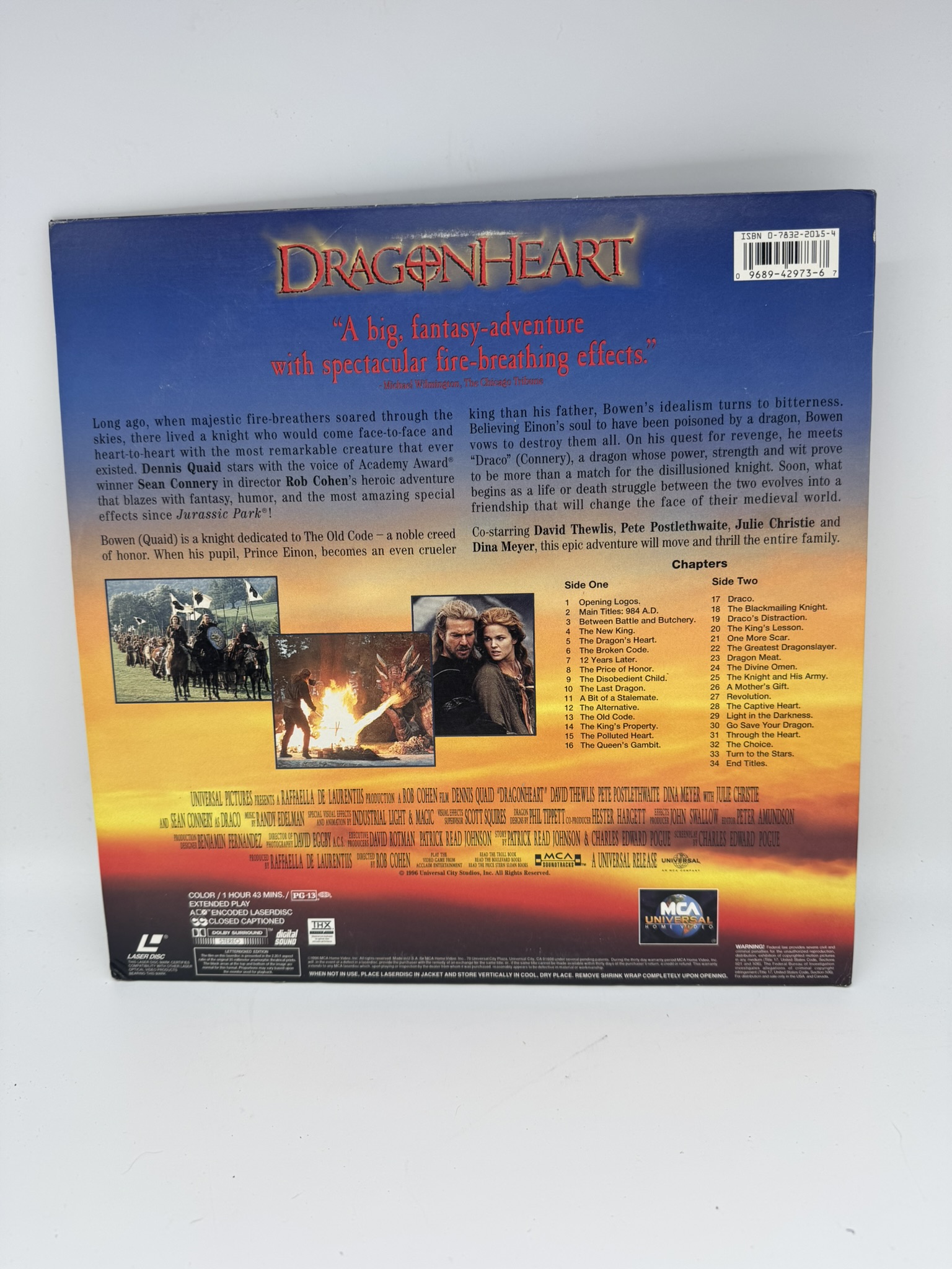Dragonheart (1996) - LaserDisc - Image 2